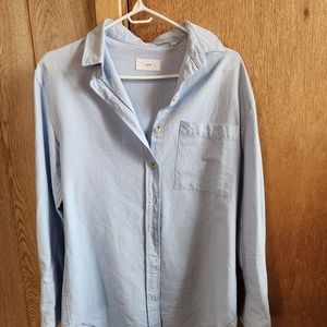 KOTN blue oversized oxford shirt